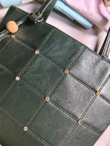 Stylish Dark Green Tote Bag