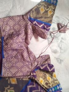 Kadi Boder Pochampali Ikat Design Saree