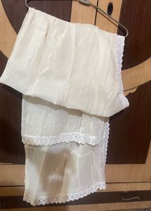 3 Piece Chicken Kurta Set With Plazzo And Dupatta