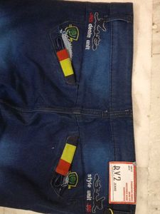 Navy Blue Denim Jeans