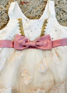 Cute White &amp; Pink Dress