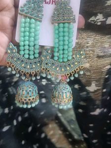 Traditional Fancy Green Earing❤❤
