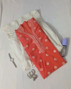 Elegant Ethnic Kurta and Plaso Set  🎀 ✨️