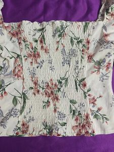 Floral Print Off-Shoulder Top