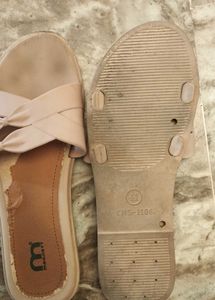 Cute Nude Bow Slides