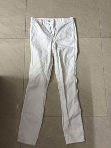 White Straight Leg Pants