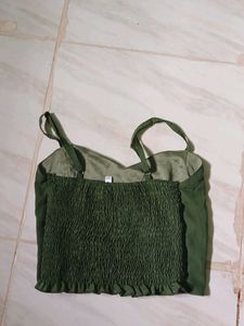 SALEEE!!! NEW Olive Green Cropped Tank