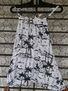 Palm Tree Print Halter Top