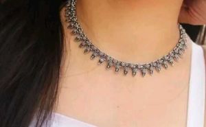 Oxidized Silver Necklace