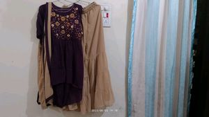 New Unused Dress👗 Gorget Febric Top With Grara Ma