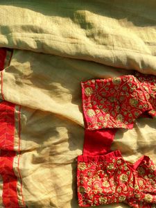 Golden Halfsaree