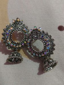 Oxidised Stylish Jhumkas