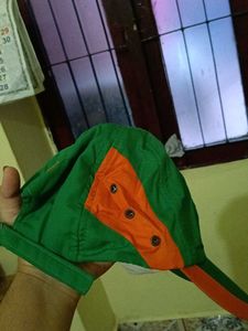 Puma Green And Orange Head Cap