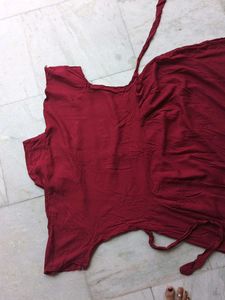 Burgundy Maternity Dress