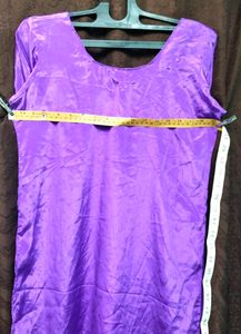 Kurti Blue Chanderi Silk Look Glitter Fancy 34size