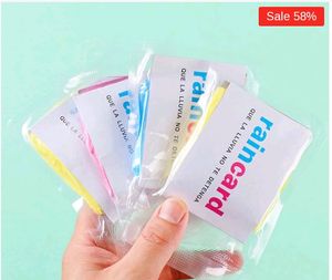 Pocket Ren Card Raincoat Use And Throw