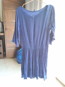 Beautiful Fit And Flare Blue Dress