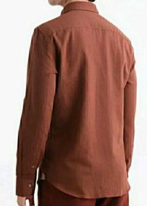 NEW RARE RABBIT LINUX Rust Regular Fit Shirt