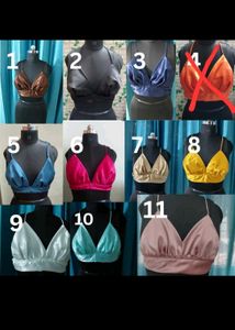 Satin Bralette Crop Top - Select Any 3