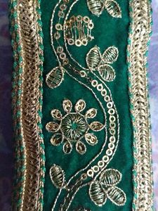 Green Velvet Lace 9mtr