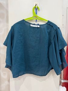 Blue Knot-Front Top