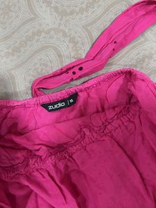 Zudio Pink flare dress