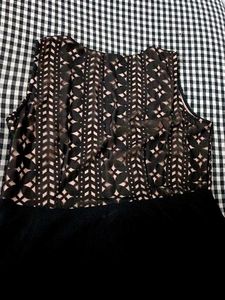 Black Long Flare Frock From ZINK London