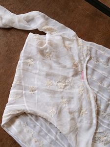 Lucknowi Chiken Geogette Kurti For Beautiful Lady