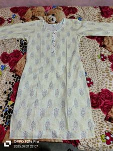 Vintage Style Printed Kurta Set