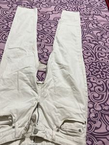 Mango White Jeans