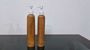 Bamboo Refillable Dispenser- Pack Of 2