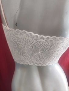 081 - Lace Net Bra Removable Cup