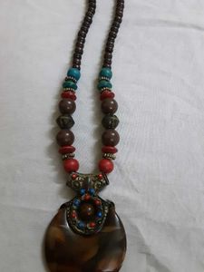 Beaded Pendant Necklace