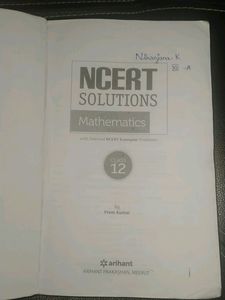 NCERT solutions mathematics class 12