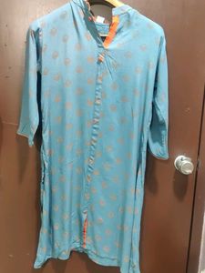 Blue Printed Kurta