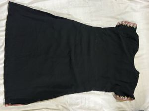 Kashmiri Embroidered Black Kurti