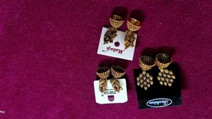 pair of three Assorted Fashion Earrings