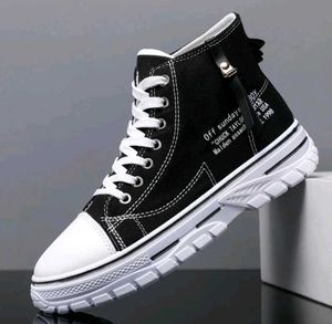 High Top Canvas Sneakers