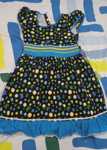 Girl used Frock With Bangle And Earrings