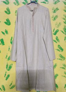Light Green Ethnic Cotton Kurta for Men