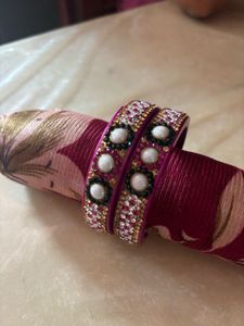 Fancy Women Pink Bangles