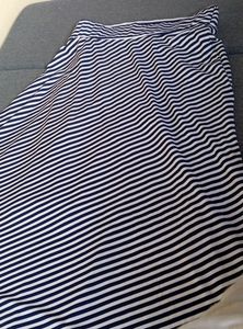 Cute Blue And White Striped Skirt For All Sizes