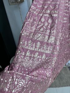“Avaasa” Mauve Flared Ethnic Gown