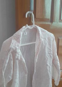 Soft Pink Cotton Cord Set Shirt – Lightweight