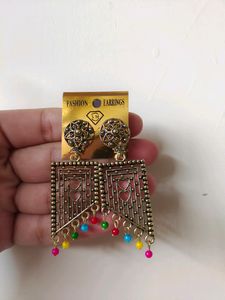 Pack Of 2 Ethnic Earrings