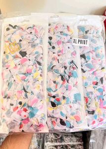 Fluffy Printed Scrunchies