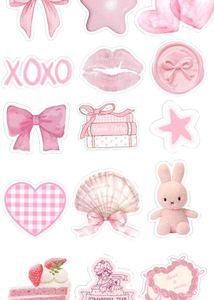 Pink Kawaii Stickers