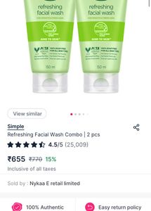 SIMPLE refreshing Face Wash