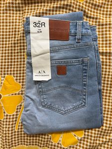 Men’s Armani Exchange Slim Fit Blue Jeans 32 Size