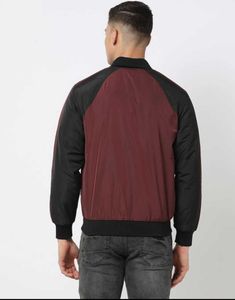 DNMX Maroon and Black REVERSIBLE Bomber Jacket